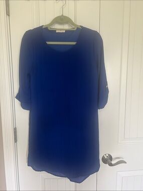 Everly Royal Blue Midi Dress